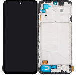 Дисплей для Xiaomi Redmi Note 10/10S/Poco M5s в рамке + тачскрин (черный) (OLED)