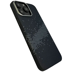 Задняя накладка KEEPHONE KEVILAR SEANOVA MAGSAFE CASE для iPhone 16 PRO MAX BLACK