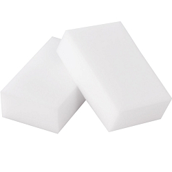 Губка-ластик МЕЛАМИНОВАЯ LAIMA 605035, для кухни, уборки, обуви 10*6*3см КОМПЛЕКТ 3шт, полибэг