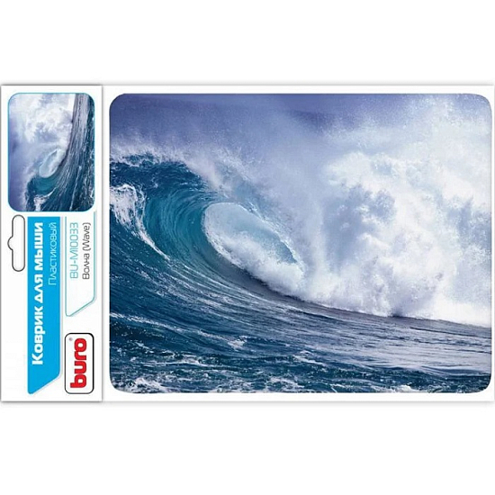 Коврик BURO BU-M10033 рисунок/волна