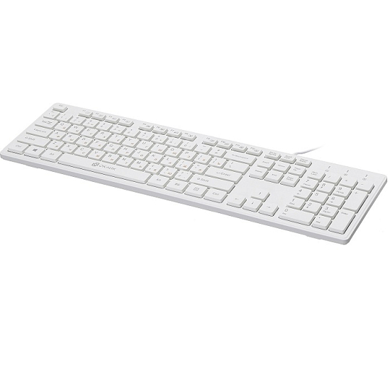 Клавиатура OKLICK 500M белый USB slim Multimedia