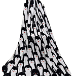 Плед 180*200 бамбуковый "Пингвины"