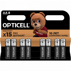Элемент питания OPTICELL LR06 BASIC BL-8 (8/96)