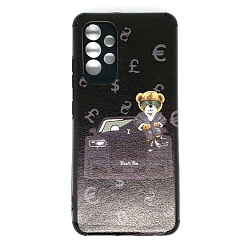 Силиконовый чехол NONAME для Samsung Galaxy A32 под кожу, с рисунком (Микс)