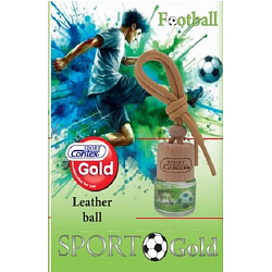 Ароматизатор Contex SportGold Football аромат натуральной кожи и пачули флакон с деревянной крышкой