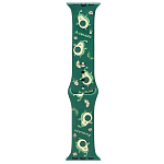 Силиконовый ремешок ApW01 для Apple Watch 42/44/45/49mm (005) (green)