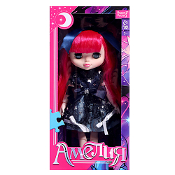 Кукла шарнирная «Амелия», 28 см, синее платье 9895175