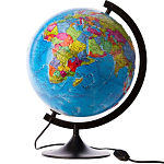 Глoбус политический рельефный «Классик», диаметр 320 мм, с подсветкой 1259370
