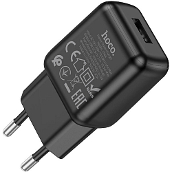Сетевое ЗУ 1USB 2.1A HOCO C96A чёрный