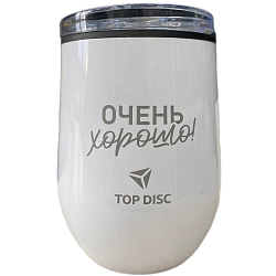 Термокружка TOP DISC белая (POT) 400ml