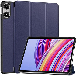 Чехол футляр-книга для Xiaomi Redmi Pad Pro/Poco Pad темно-синий