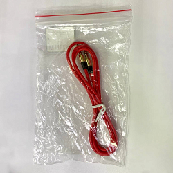 Кабель Jack 3.5 <--> Jack 3.5  1.0м KEIS красный