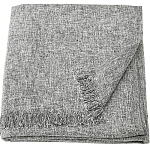 Плед 130*170 ИКЕА INGRUN, темно-серый