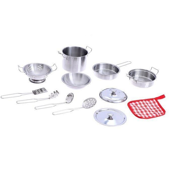 Набор металлической посуды «Готовим обед», 12 предметов