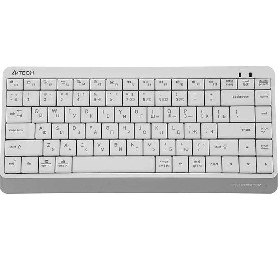 Клавиатура A4TECH Fstyler FBK11, белый/серый