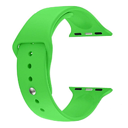 Силиконовый ремешок с перфорацией ZIBELINO для Apple Watch 42/44mm зеленый