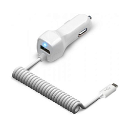 Авто ЗУ 2.1A JET.A UC-S15 microUSB белое