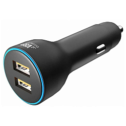 Авто ЗУ 2USB 2.4A BORASCO черное 50177