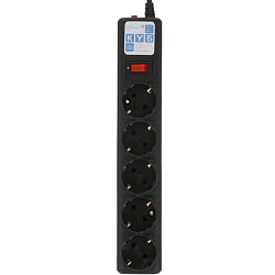 Сетевой удлинитель  7.0м POWERCUBE SPG5-7M, 5 розеток, черный (коробка)