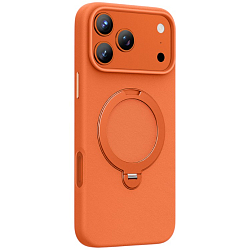 Задняя накладка KEEPHONE MEHOLD MAGSAFE LEATHER CASE WITH RING HOLDER для iPhone 17 PRO max orange