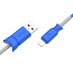 Кабель USB <--> Lightning  1.0м HOCO Pisces X24 синий