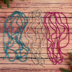 Бусы на ёлку 2,7 м "Разноцветные шарики" (набор 3 шт) d-5 мм 2371400