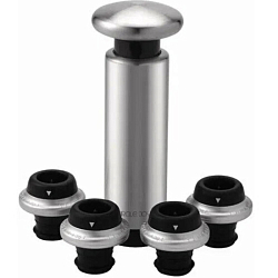 Набор для хранения вина Circle Joy Vacuum Pump With 4 Stoppers Gift Set (CJ-JS05)