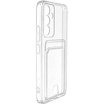 Задняя накладка ZIBELINO Silicone Card Holder Case для Samsung Galaxy A50/A50S/A30S (прозрачный)