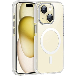 Силиконовый чехол HOCO для iPhone 15, AS6, цвет: серый