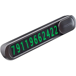 Автовизитка DEPPA графит, металл (47195)