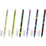 Ручка стираемая гелевая BRAUBERG KIDS "MIX", СИНЯЯ, корпус ассорти, линия 0,35мм, 144101