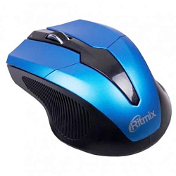 Мышь БП RITMIX RMW-560 черная/синяя, USB