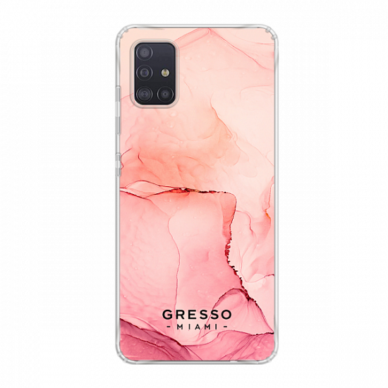Задняя накладка GRESSO для Samsung Galaxy A51. Коллекция "Skyfall". Модель "Coral".