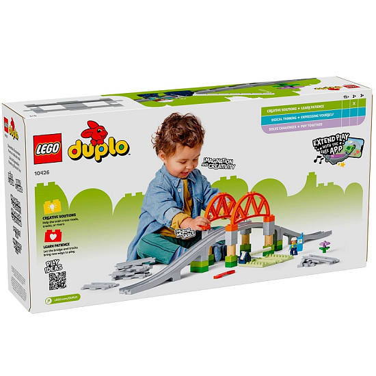 Конструктор LEGO DUPLO 10426 Железнодорожный мост и рельсы