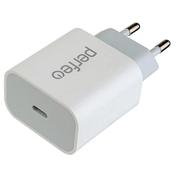 Сетевое ЗУ 1Type-C PERFEO белый, тип 2, 20W (I4641)