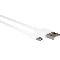 Кабель USB <--> microUSB  3.0м MORE CHOICE K14m White