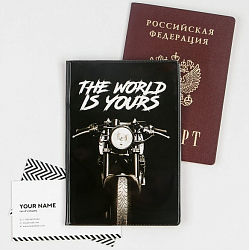 Обложка для паспорта The world is YOURS