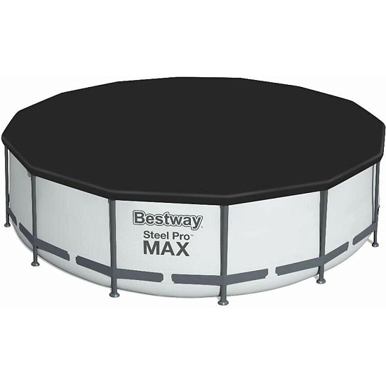 Бассейн каркасный BESTWAY 5612Z Steel Pro Max 488х122см, 19480л, фил.-насос 5678л/ч, лестница, тент