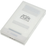 Внешний корпус 2.5" SATAIII HDD/SSD AgeStar 3UBCP1-6G (WHITE) USB 3.0, пластик, белый, безвинтовая конструкция