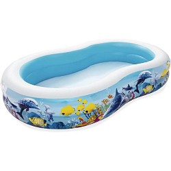 Бассейн надувной BESTWAY 54118 BW, 262х157х46см "Подводный мир" 544л, от 3 лет