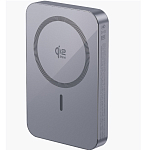 Внешний АКБ DEPPA NRG Max Qi2.2 (10000mAh), серый, 25Вт