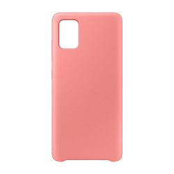 Задняя накладка SILICONE COVER для Samsung Galaxy A31 розовая