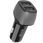 Авто ЗУ 2USB WALKER WCR-31, черное, 15Вт