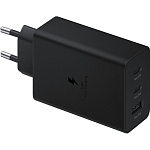 Сетевое ЗУ 1USB/2Type-C SAMSUNG EP-T6530 черный, 65W