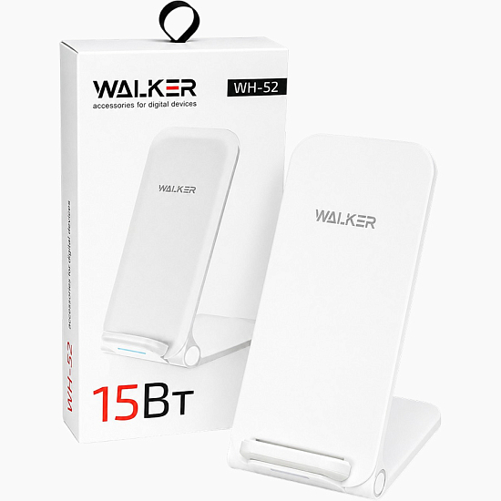 Беспроводное ЗУ WALKER WH-52, белое, 15Вт
