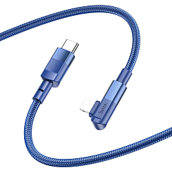 Кабель Lightning <--> Type-C  1.0м HOCO U108, синий, PD20W
