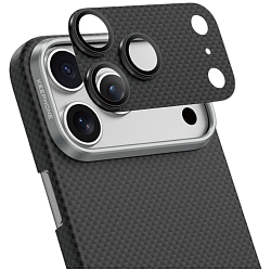 Задняя накладка KEEPHONE KEVILAR LENS FOR CAMERA для iPhone 17 PRO MAX, JET  BLACK
