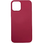Силиконовый чехол SILICONE CASE NEW ERA для iPhone 12 Pro Max малиновый