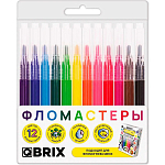 Набор фломастеров QBRIX 12 цветов на водной основе
