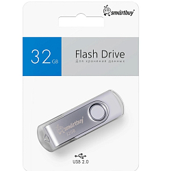 USB 32Gb SMARTBUY Twist серебро